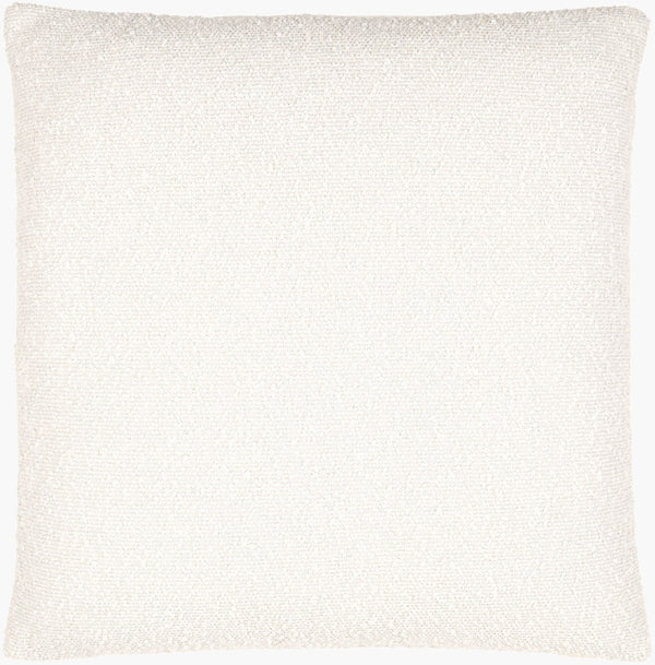 Surya Olinda Modern 18" Accent Pillow - Stylish Polyester Cushion For Comfort & Easy Maintenance In Any Room Ivory Polyester,Polyester,Polyester,Polyfill Oin003-1818