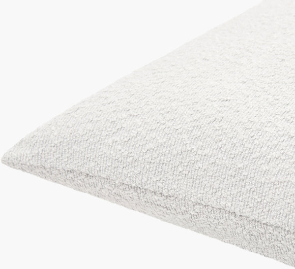 Surya Olinda Modern 18" Accent Pillow - Stylish Polyester Cushion For Comfort & Easy Maintenance In Any Room Ivory Polyester,Polyester,Polyester,Polyfill Oin003-1818