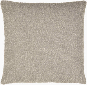 Surya Olinda Modern 18" Accent Pillow - Stylish Polyester Cushion For Comfort & Easy Maintenance In Any Room Taupe Polyester,Polyester,Polyester,Polyfill Oin004-2222
