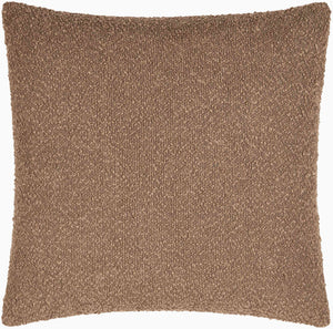 Surya Olinda Modern 18" Accent Pillow - Stylish Polyester Cushion For Comfort & Easy Maintenance In Any Room Taupe Polyester,Polyester,Polyester,Polyfill Oin007-1818