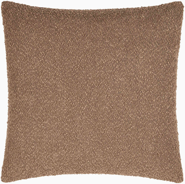 Surya Olinda Modern 18" Accent Pillow - Stylish Polyester Cushion For Comfort & Easy Maintenance In Any Room Taupe Polyester,Polyester,Polyester,Polyfill Oin007-1818