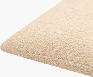 Surya Olinda Modern 18" Accent Pillow - Stylish Polyester Cushion For Comfort & Easy Maintenance In Any Room Ivory Polyester,Polyester,Polyester,Polyfill Oin008-2020