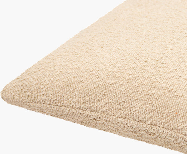 Surya Olinda Modern 18" Accent Pillow - Stylish Polyester Cushion For Comfort & Easy Maintenance In Any Room Ivory Polyester,Polyester,Polyester,Polyfill Oin008-2020