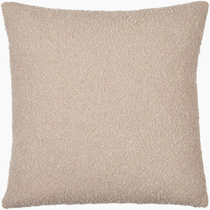 Surya Olinda Modern 18" Accent Pillow - Stylish Polyester Cushion For Comfort & Easy Maintenance In Any Room Beige Polyester,Polyester,Polyester,Polyfill Oin009-1818