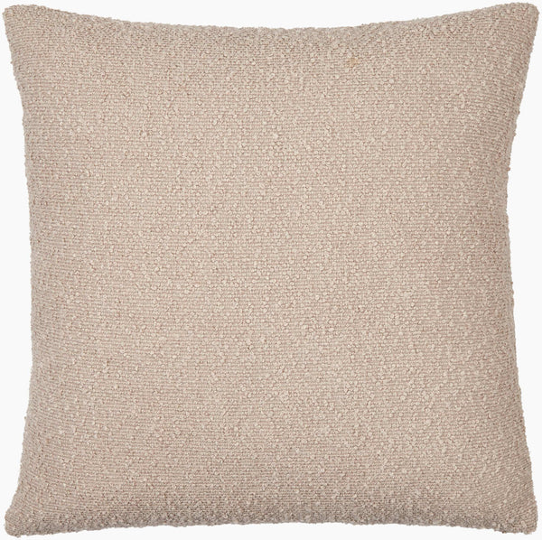 Surya Olinda Modern 18" Accent Pillow - Stylish Polyester Cushion For Comfort & Easy Maintenance In Any Room Beige Polyester,Polyester,Polyester,Polyfill Oin009-1818