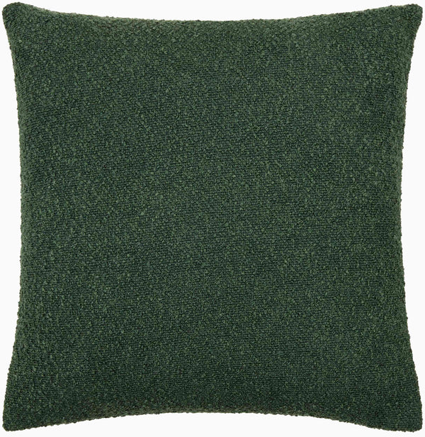 Surya Olinda Modern 18" Accent Pillow - Stylish Polyester Cushion For Comfort & Easy Maintenance In Any Room Forest Green Polyester,Polyester,Polyester,Polyfill Oin013-1818