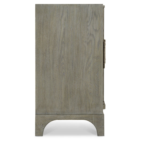 Bernhardt Bernhardt Albion Buffet Pewter Finish — Breakfront White Oak Storage Console With Soft-Close Doors 311132