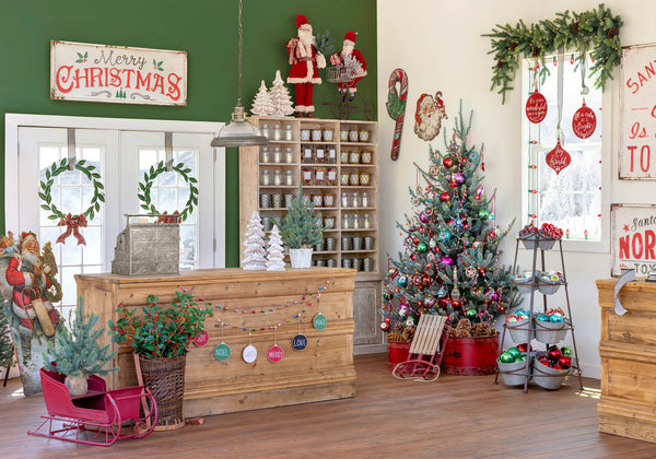 Christmas Eve Santa with Pack Metal Yard Decoration XDG01070 Park Hill