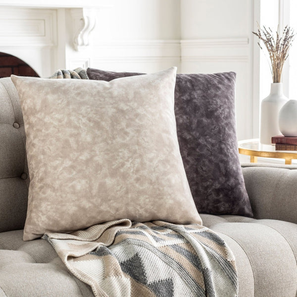 Surya Collins Square Polyester Accent Pillow Plush Loft Minimalist Sofa Bed Decor OIS001-2020