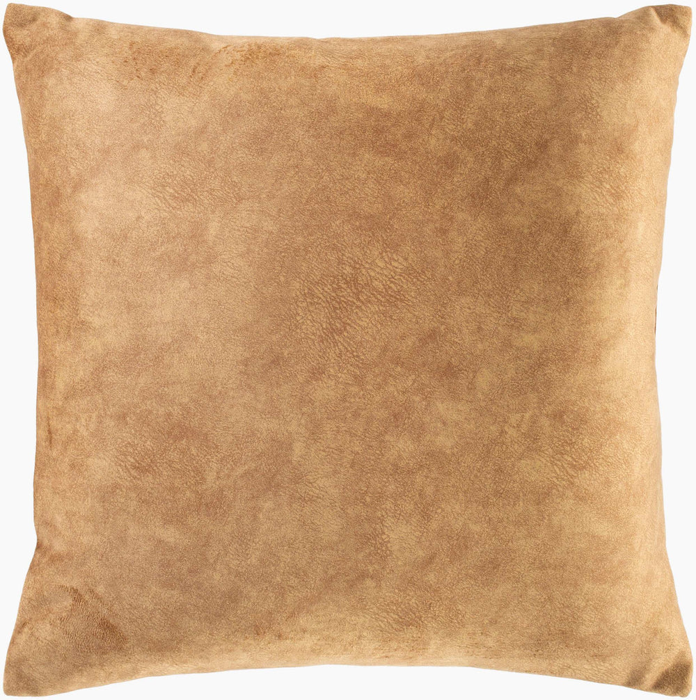Surya Collins 20" X 20" Minimalist Modern Accent Pillow - Cozy Polyester Design, Easy Care & Elegant Style Medium Brown Polyester,Polyester Ois005-2020d