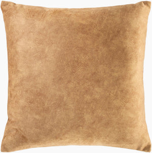 Surya Collins 20" X 20" Minimalist Modern Accent Pillow - Cozy Polyester Design, Easy Care & Elegant Style Medium Brown Polyester,Polyester Ois005-2020d