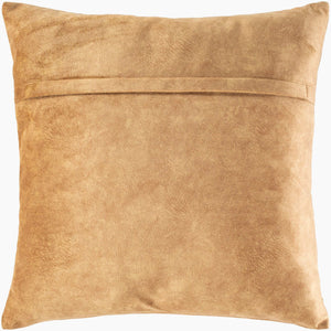 Surya Collins 20" X 20" Minimalist Modern Accent Pillow - Cozy Polyester Design, Easy Care & Elegant Style Medium Brown Polyester,Polyester Ois005-2020d