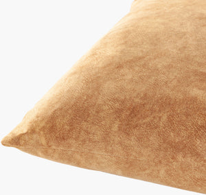 Surya Collins 20" X 20" Minimalist Modern Accent Pillow - Cozy Polyester Design, Easy Care & Elegant Style Medium Brown Polyester,Polyester Ois005-2020d