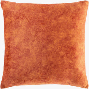 Surya Collins 20" X 20" Minimalist Modern Accent Pillow - Cozy Polyester Design, Easy Care & Elegant Style Rust Polyester,Polyester Ois008-2020d