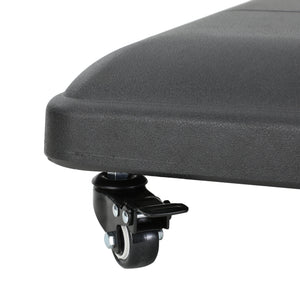 English Elm Christopher Knight Home® - WHEELIE Concrete Umbrella Base Square with Stainless Steel Handle, Fits Up to 11ft Umbrellas, Durable Black 60453.00