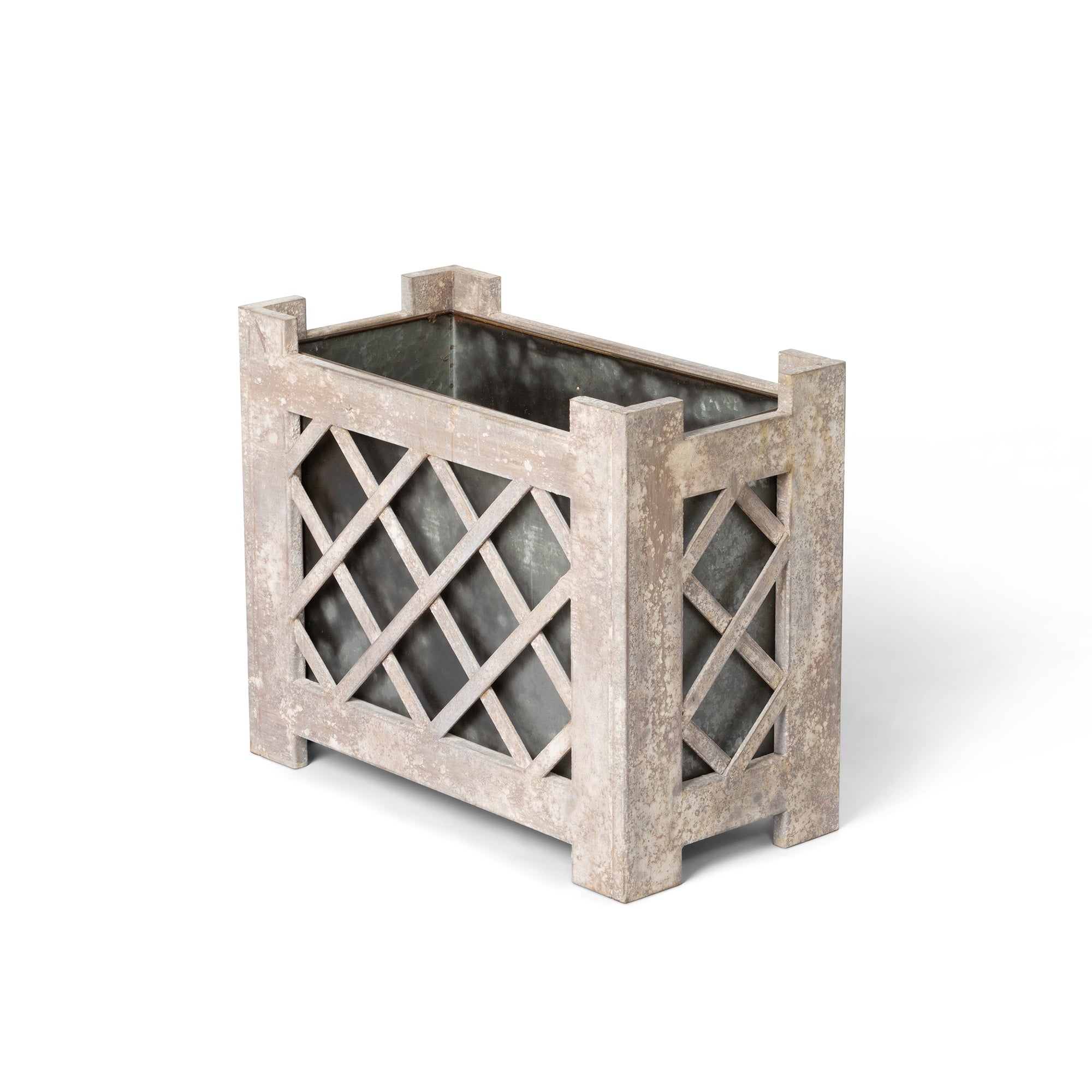 Park Hill Lattice Iron Garden Planter