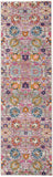 Nourison Passion PSN01 Machine Made Power-loomed No Border Indoor Only Bohemian Transitional Rug Silver, Pink and Grey 100% Polypropylene 99446387899