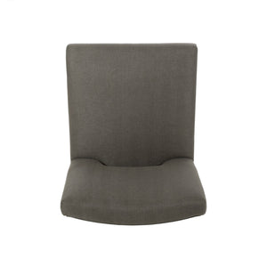 English Elm Christopher Knight Home® - COUNTER Grey Fabric Counter Stool with Padded Back, Sustainable Wooden Frame, Compact Comfort Seat 72489.00DPGRY