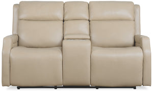 Hooker Furniture Nelson Zero Gravity Power Loveseat Top Grain Leather Recliner with Lumbar Support SS836-PHZLC2-070