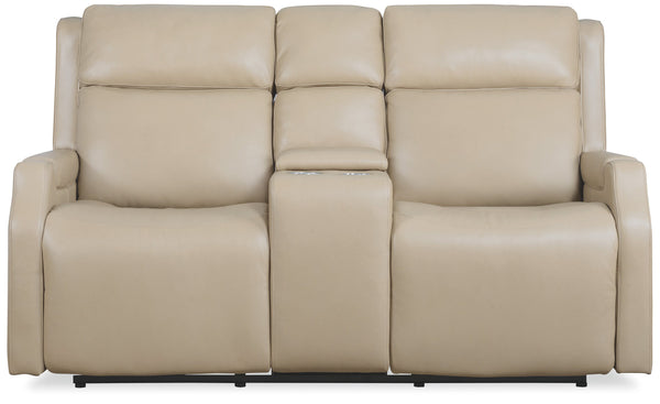 Hooker Furniture Nelson Zero Gravity Power Loveseat Top Grain Leather Recliner with Lumbar Support SS836-PHZLC2-070