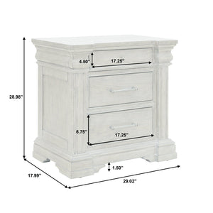 Pulaski Furniture Madison Ridge Brown 3 Drawer Nightstand With Usb Charger, Cedar & Felt Linings For Stylish Storage Brown Flat,Cut White Oak Wood Veneers P413140-pulaski