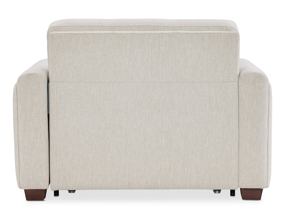 Hooker Furniture Griffin Twin Sleeper Chair Beige Performance Fabric Transitional Lounge for Guest Rooms SS179-TS01-405
