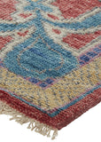 Feizy Rugs Beall Hand-knotted Wool Rug – Timeless Arts And Crafts Design With Modern Color Palettes & Style Blue,Red,Yellow Wool Bea6633fmlt000i68