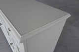 Parker House Cape Cod 63 In. TV Console Vintage White Poplar Solids / Birch Veneers CAP#63