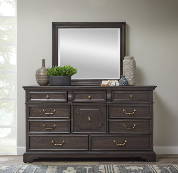 Pulaski Furniture Hickory Creek 6 Drawer Chest - Timeless Elegance In Rich Brown Velvet Finish For Classic Interiors Brown Split Heart Cathedral Hickory Veneers P386100-pulaski