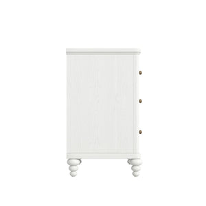 A.R.T. Furniture Haven Dresser - Timeless Cottage Design with Fluted Drawers and Ample Storage for Your Bedroom Elegance White 339130-2367