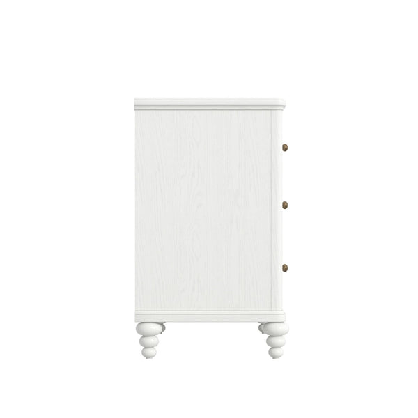 A.R.T. Furniture Haven Dresser - Timeless Cottage Design with Fluted Drawers and Ample Storage for Your Bedroom Elegance White 339130-2367