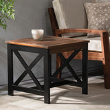 Christopher Knight Home® Modern Farmhouse Acacia Wood End Table: Two-Tone Design, Sturdy & Stylish