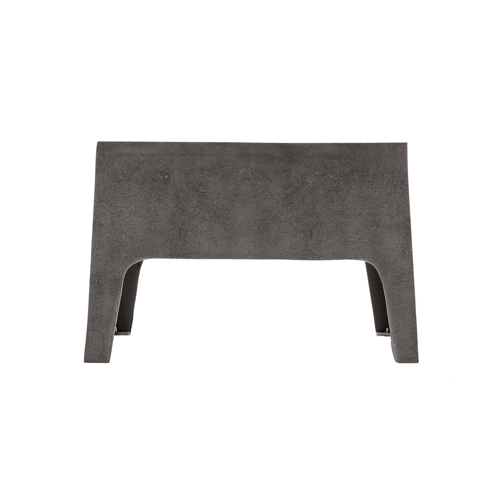 Bernhardt Bernhardt Dark Graphite Armstrong Cocktail Table – Cast Aluminum Square Accent Table, Durable Modern Design 301122