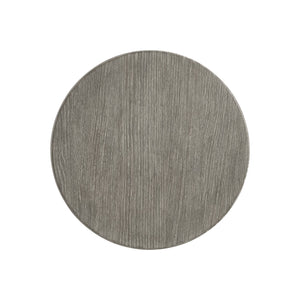 Bernhardt Bernhardt Monolith Sculptural Round Side Table In Puma Wire‑Brushed Oak — Rustic‑Modern Accent, 24"H 343127