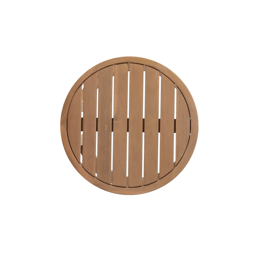 English Elm Christopher Knight Home® - Outdoor Acacia Wood Side Table Brown Wash — 18" Durable Slat Top Accent Table for Patio, Pool, Porch, Weather-Resistant Charm 72306.00BRN