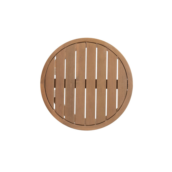 English Elm Christopher Knight Home® - Outdoor Acacia Wood Side Table Brown Wash — 18" Durable Slat Top Accent Table for Patio, Pool, Porch, Weather-Resistant Charm 72306.00BRN