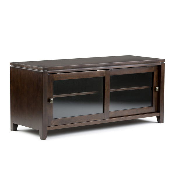 English Elm Cosmopolitan Media Stand - Elegant Mahogany Brown Tv Console For Organized Living Room Style B136P159522
