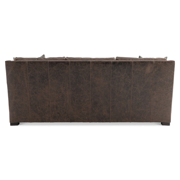 Bernhardt Bernhardt Ventura Leather Sofa With Tall Back, Swooping Arms & Three Deep Cushions For Timeless Comfort And Style 3516LO