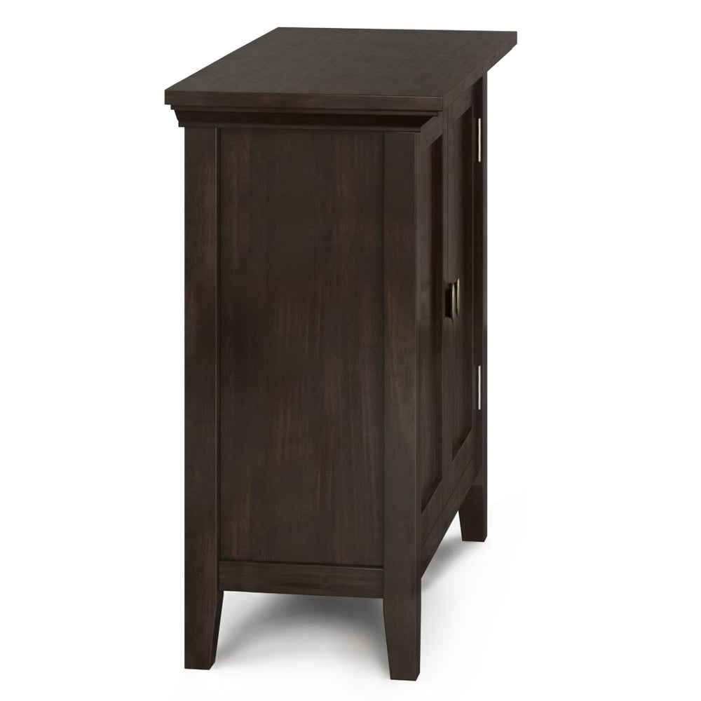 English Elm Redmond Low Storage Cabinet - Handcrafted Solid Wood In Rich Brunette Brown Finish, Elegant Design B136P159525-GIGA