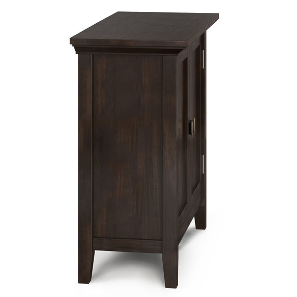 English Elm Redmond Low Storage Cabinet - Handcrafted Solid Wood In Rich Brunette Brown Finish, Elegant Design B136P159525-GIGA