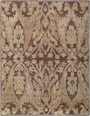 Surya Oklahoma Hand Knotted Wool Area Rug Traditional Low Pile for Large Living Spaces 9' x 12' Rectangle OKH2300-912