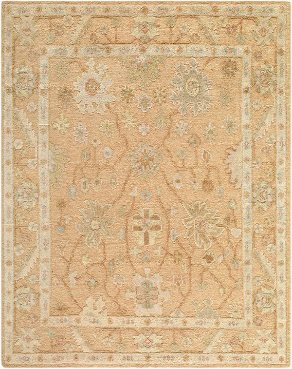 Surya Oklahoma Hand Knotted Wool Area Rug Traditional Pattern for Formal Living Dining Rooms 6' x 9' Rectangle OKH2301-69