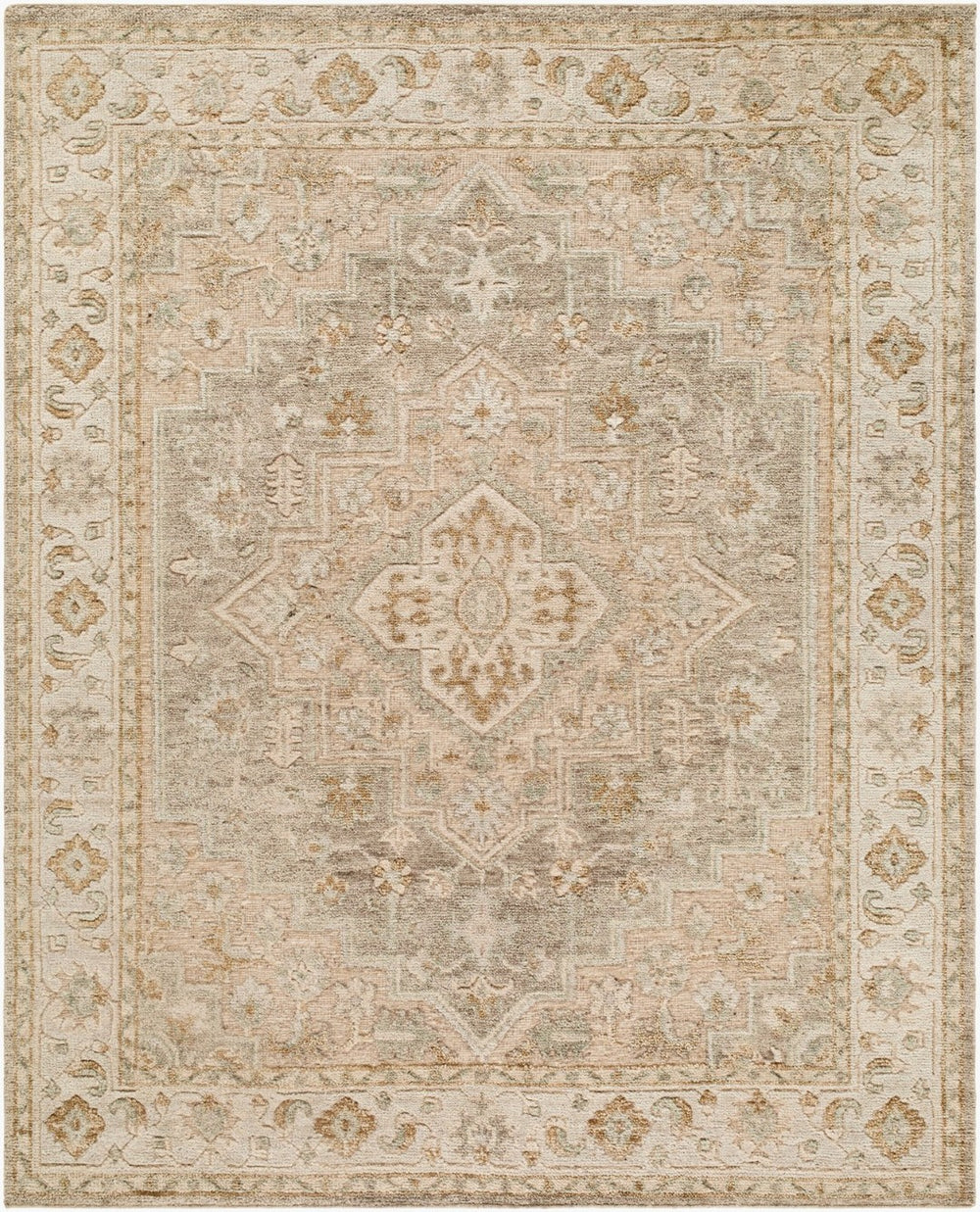 Surya Oklahoma Hand-knotted Wool Area Rug Low Pile Indian Artisan Craft for Large Rooms 10' x 14' Rectangle OKH2303-1014