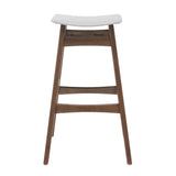 Christopher Knight Home® - Noble House - Emmaline Light Beige Fabric/ Walnut Finish Bar Stool (Set Of 2)