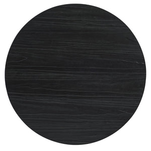 Hooker Furniture Chapman Charred Black Shou Sugi Ban Petite Round Dining Table — Sculptural, Textured, Seats 6 6033-75201-99
