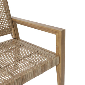 English Elm Christopher Knight Home® - Outdoor Wicker and Acacia Wood Loveseat - Weather-Resistant, Easy Assembly, Coastal Minimalist Design (96) 74229.00MLBRN