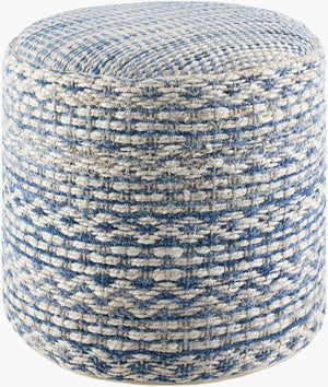 Livabliss Okapa Handcrafted Jute Cotton Woven Pouf Earthy Artisan Ottoman for Living Room OKPP003-161616