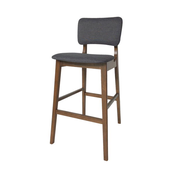 English Elm Bar Chairs Set of Two Solid Rubberwood Mid-century Modern Barstools for Kitchen Islands 63560.00CHAR