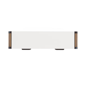 A.R.T. Furniture Portico Six Drawer Dresser - Contemporary White Plaster & Sienna Finish With Cedar Lined Storage Brown, White Parawood Solids,Mindi Veneers,Steel 323131-3351
