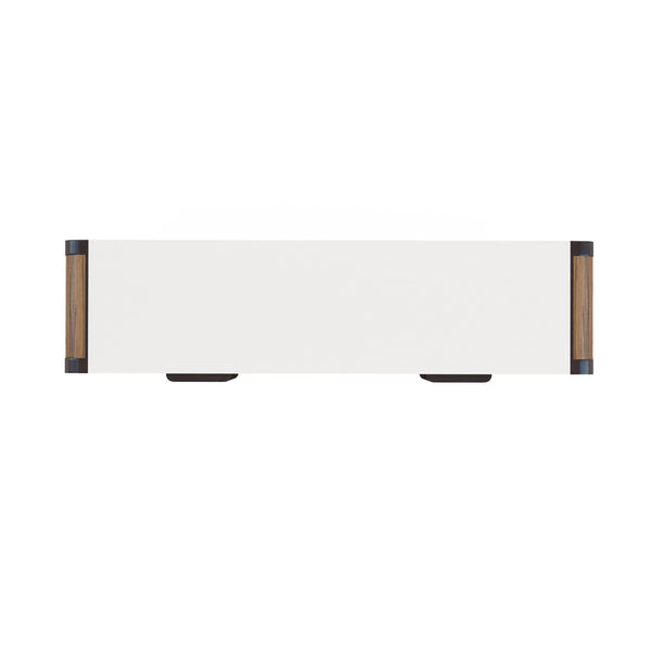 A.R.T. Furniture Portico Six Drawer Dresser - Contemporary White Plaster & Sienna Finish With Cedar Lined Storage Brown, White Parawood Solids,Mindi Veneers,Steel 323131-3351